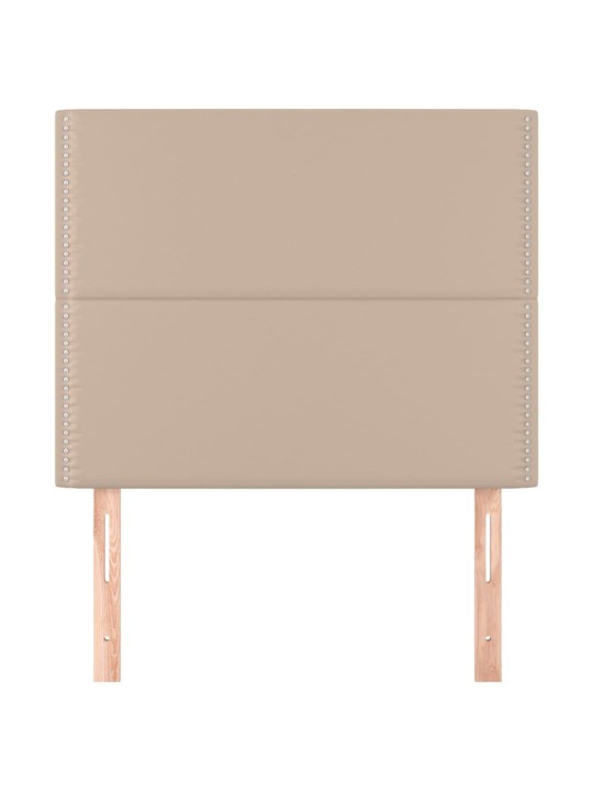 Čela postele 2 ks cappuccino 90x5x78/88 cm umělá kůže