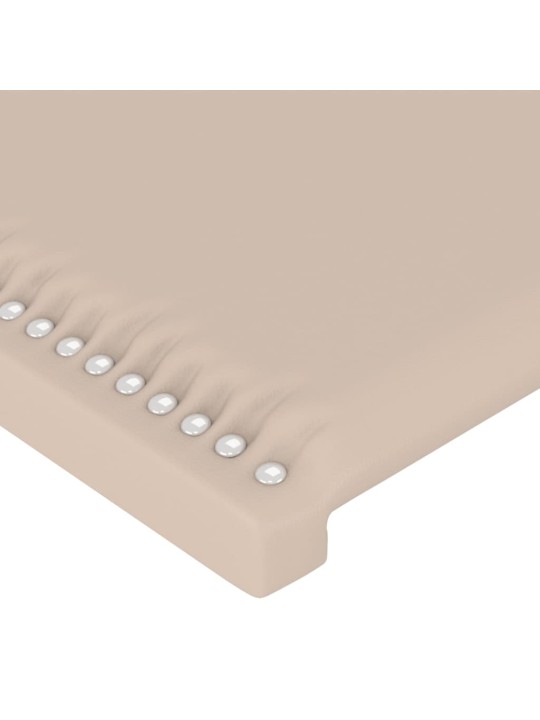 Čela postele 2 ks cappuccino 90x5x78/88 cm umělá kůže