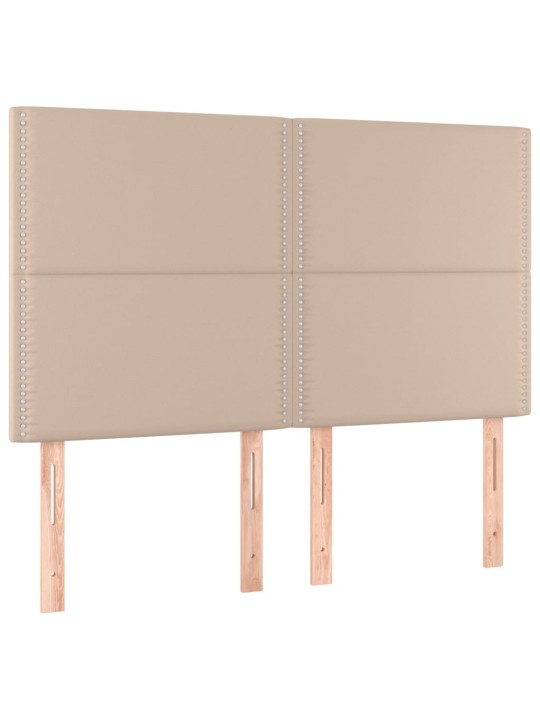 Čela postele 4 ks cappuccino 72 x 5 x 78/88 cm umělá kůže