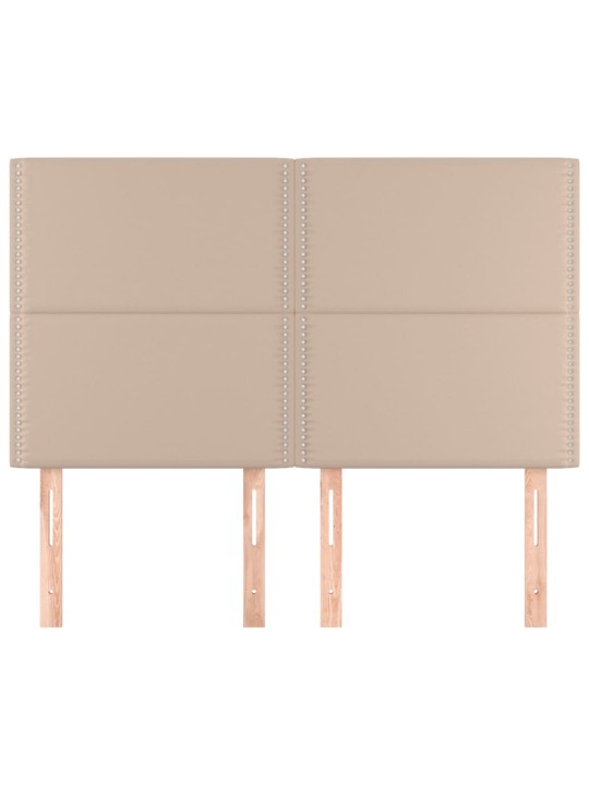 Čela postele 4 ks cappuccino 72 x 5 x 78/88 cm umělá kůže