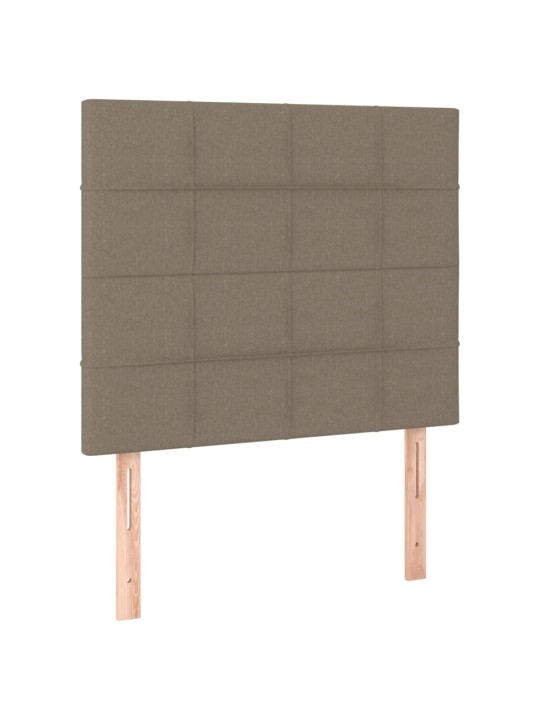 Čela postele 2 ks taupe 72 x 5 x 78/88 cm textil