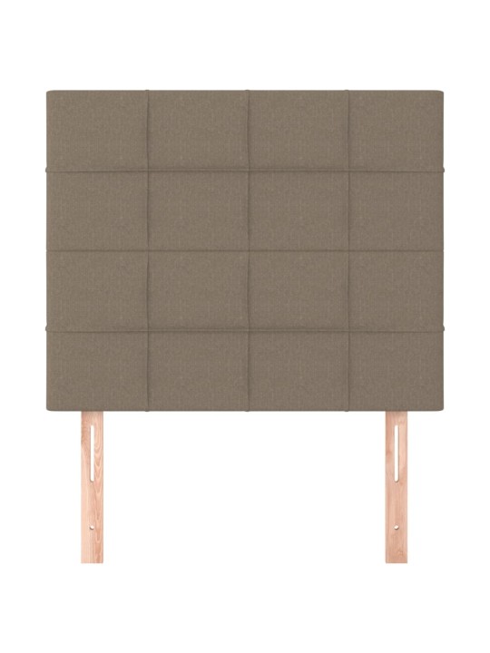 Čela postele 2 ks taupe 72 x 5 x 78/88 cm textil