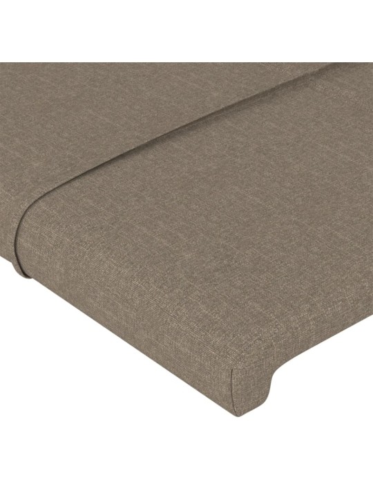 Čela postele 2 ks taupe 72 x 5 x 78/88 cm textil