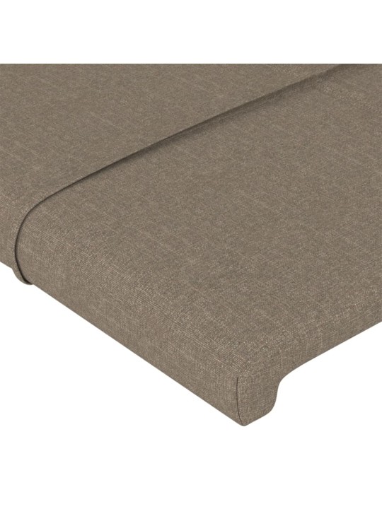 Čela postele 4 ks taupe 72 x 5 x 78/88 cm textil