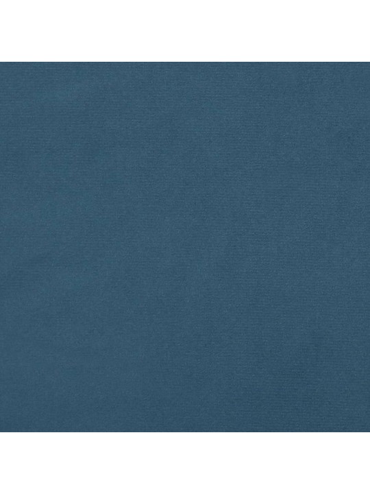 Čelo postele 4 ks tmavě modré 100x5x78/88 cm samet