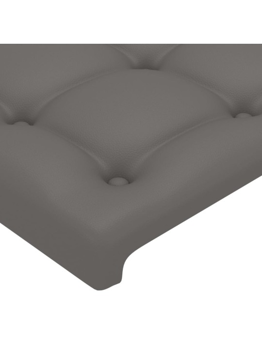 Čela postele 4 ks šedá 72 x 5 x 78/88 cm umělá kůže