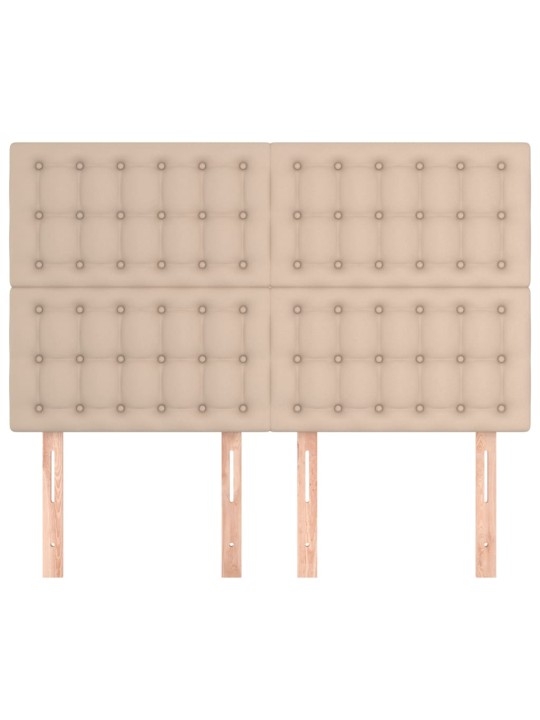 Čela postele 4 ks cappuccino 72 x 5 x 78/88 cm umělá kůže