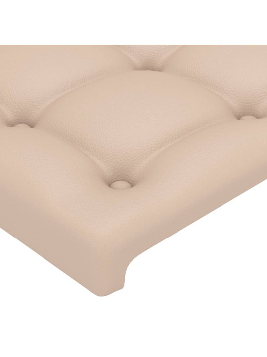 Čela postele 4 ks cappuccino 100x5x78/88 cm umělá kůže