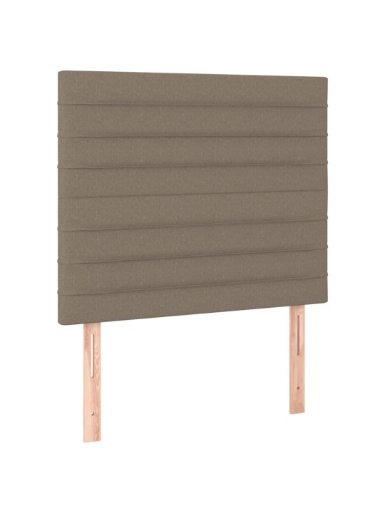 Čela postele 2 ks taupe 72 x 5 x 78/88 cm textil