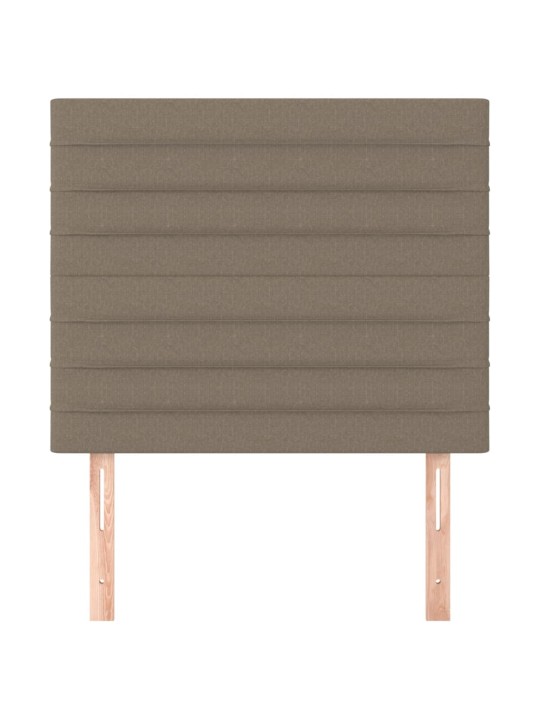 Čela postele 2 ks taupe 72 x 5 x 78/88 cm textil