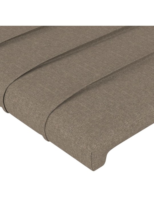 Čela postele 4 ks taupe 80 x 5 x 78/88 cm textil