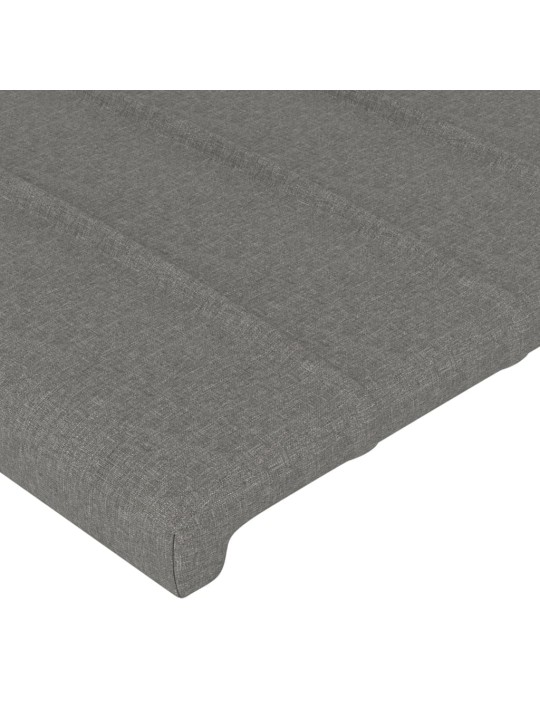 Čela postele 4 ks tmavě šedá 72 x 5 x 78/88 cm textil