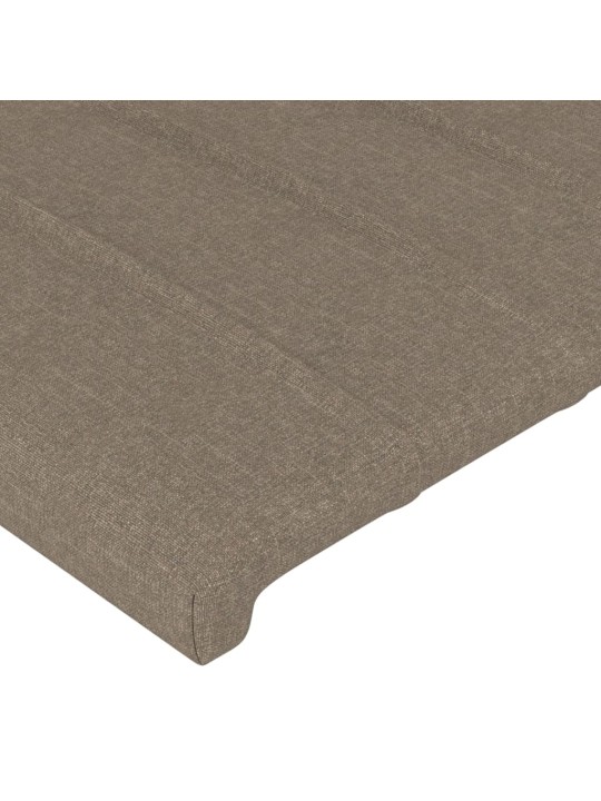 Čela postele 4 ks taupe 80 x 5 x 78/88 cm textil
