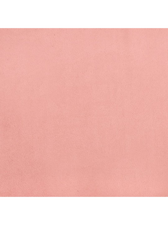 Čelo postele 2 ks růžové 100x5x78/88 cm samet