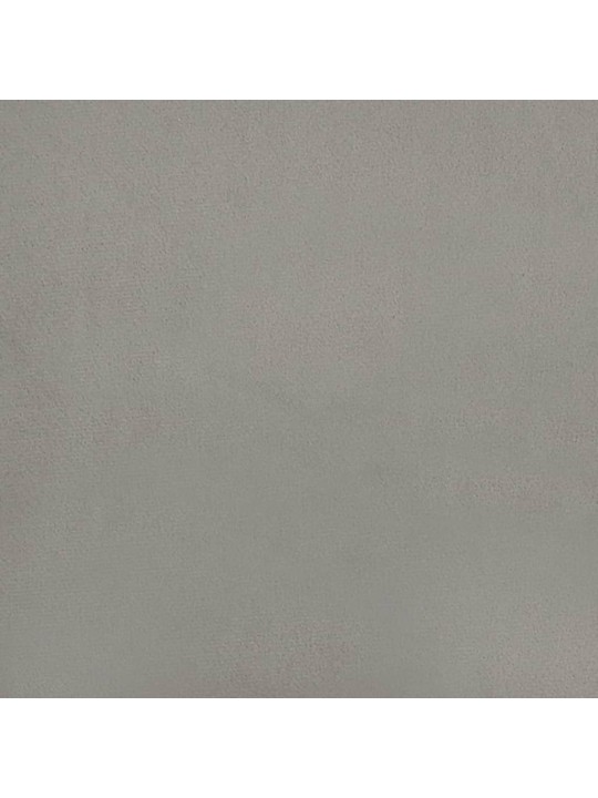 Čela postele 4 ks světle šedá 72 x 5 x 78/88 cm samet