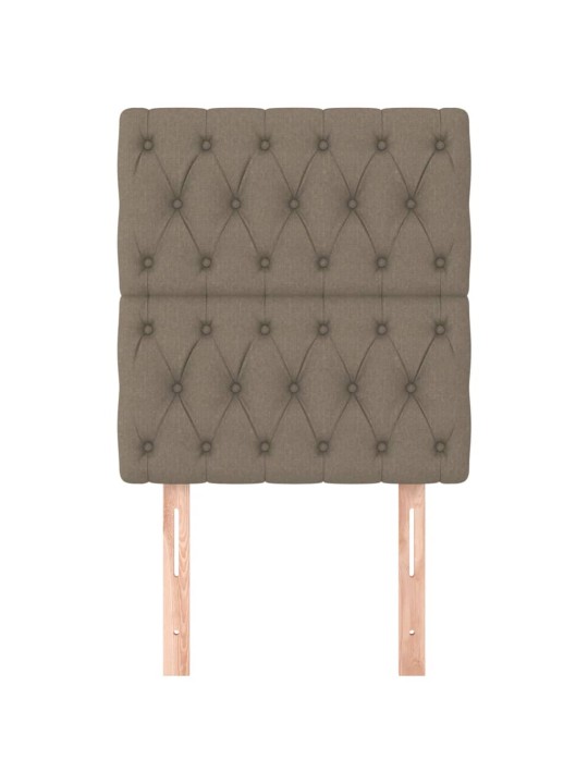 Čela postele 2 ks taupe 80x7x78/88 cm textil