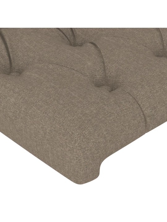 Čela postele 4 ks taupe 80x7x78/88 cm textil