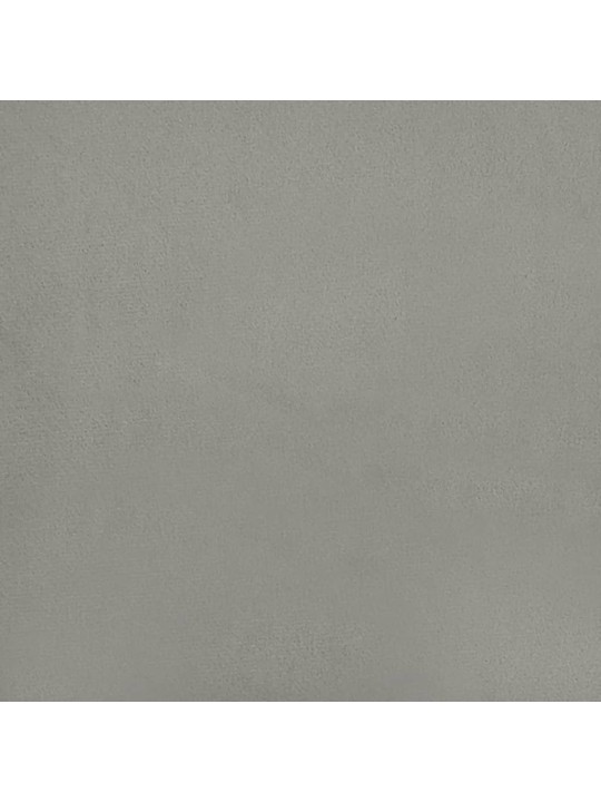 Čela postele 4 ks světle šedá 72x7x78/88 cm samet