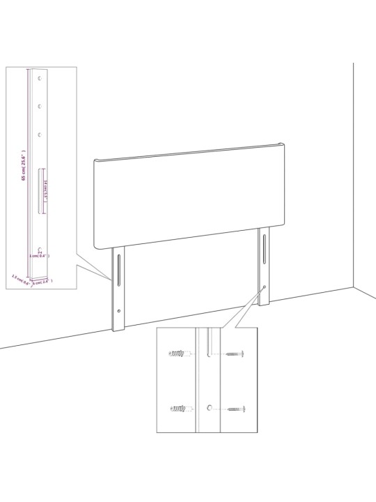 Čela postele 4 ks černá 72x7x78/88 cm samet