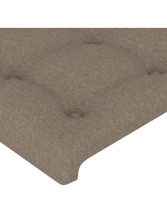 Čela postele 2 ks taupe 72 x 5 x 78/88 cm textil