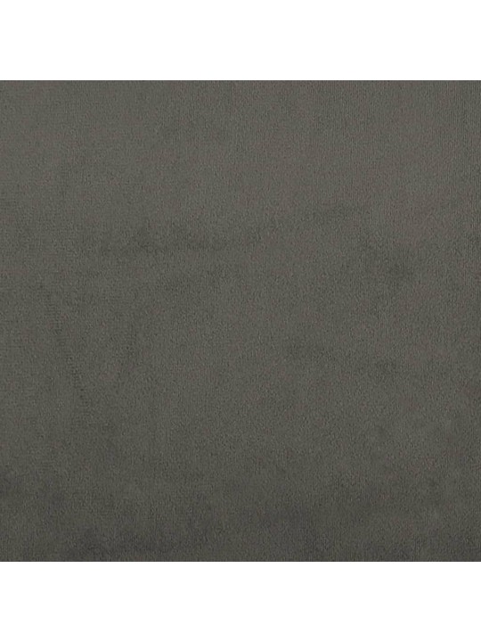 Čelo postele 2 ks tmavě šed 90x5x78/88 cm samet