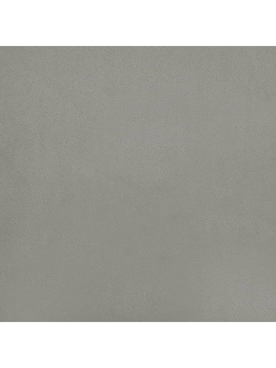 Čela postele 4 ks světle šedá 72 x 5 x 78/88 cm samet