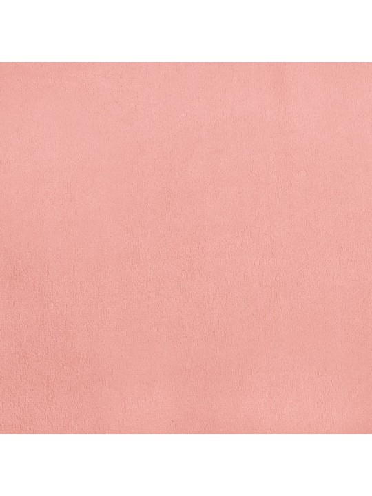 Čelo postele 4 ks růžové 100x5x78/88 cm samet