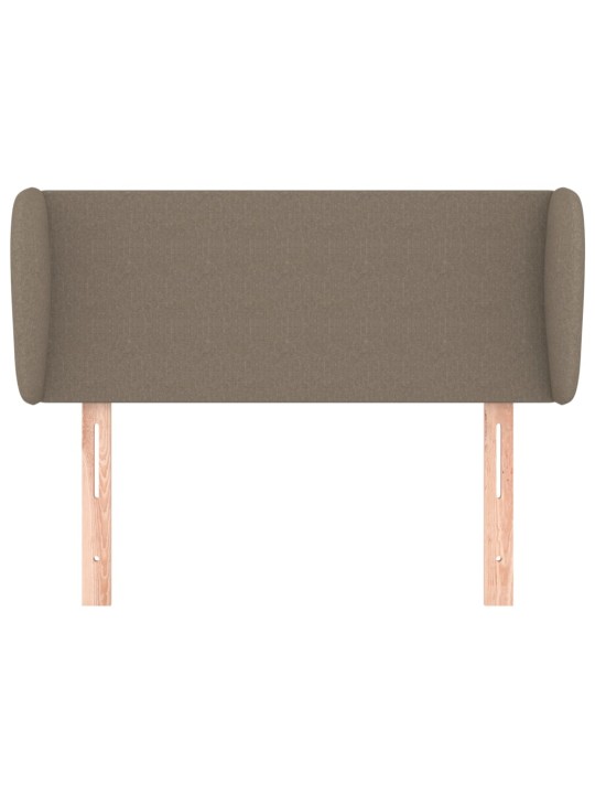 Čelo postele typu ušák taupe 83x23x78/88 cm textil
