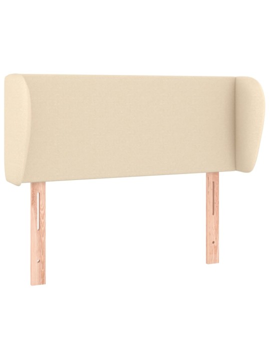 Čelo postele typu ušák krémové 83x23x78/88 cm textil