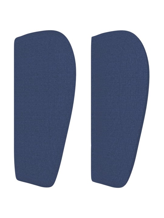 Čelo postele typu ušák modré 93x23x78/88 cm textil