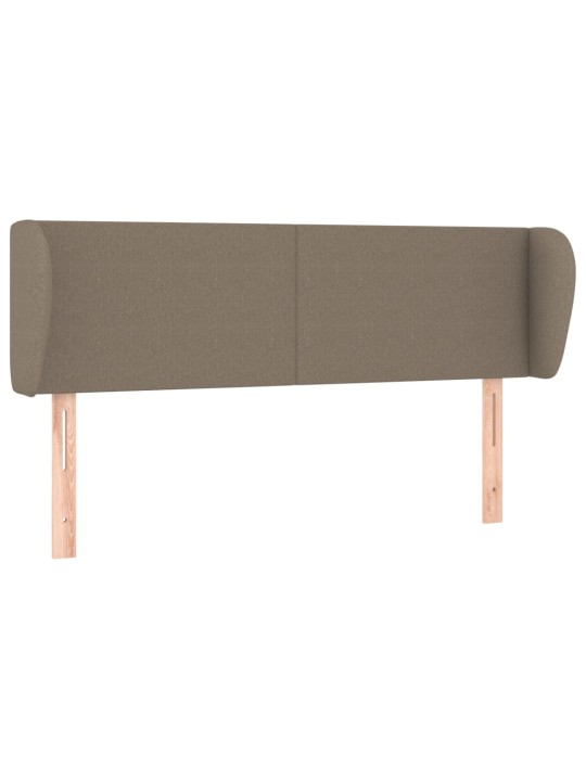 Čelo postele typu ušák taupe 147x23x78/88 cm textil