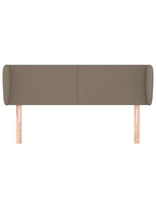 Čelo postele typu ušák taupe 147x23x78/88 cm textil