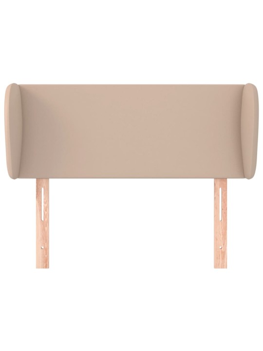 Čelo postele typu ušák cappuccino 83x23x78/88 cm umělá kůže