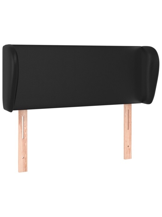 Čelo postele typu ušák černé 93x23x78/88 cm umělá kůže