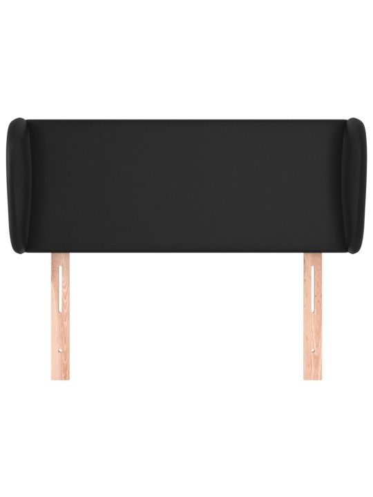 Čelo postele typu ušák černé 93x23x78/88 cm umělá kůže