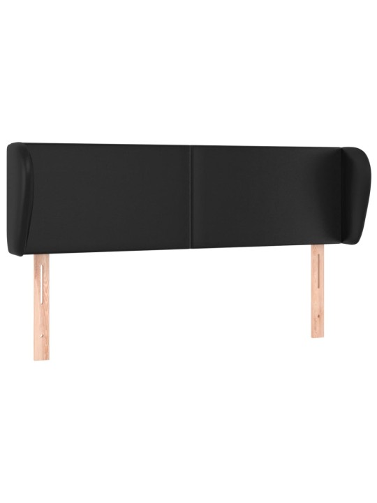 Čelo postele typu ušák šedá 147x23x78/88 cm umělá kůže