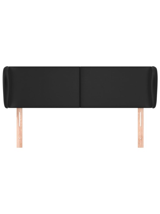 Čelo postele typu ušák šedá 147x23x78/88 cm umělá kůže