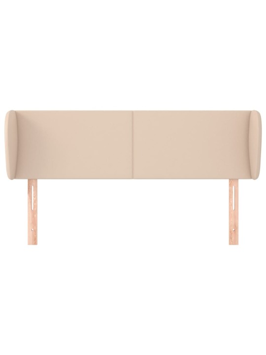 Čelo postele typu ušák cappuccino 147x23x78/88 cm umělá kůže