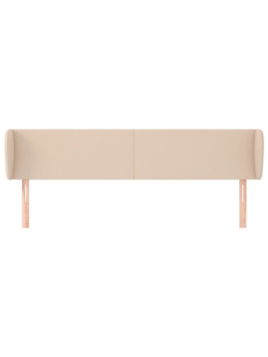 Čelo postele typu ušák cappuccino 163x23x78/88 cm umělá kůže