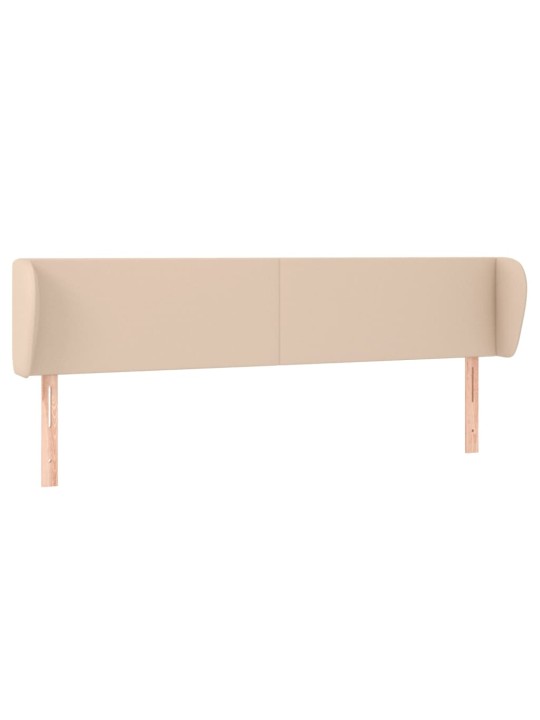Čelo postele typu ušák cappuccino 183x23x78/88 cm umělá kůže