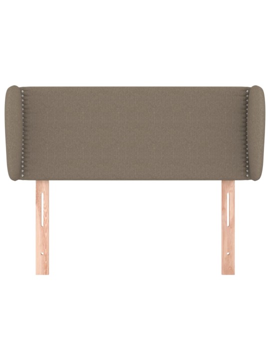 Čelo postele typu ušák taupe 83x23x78/88 cm textil