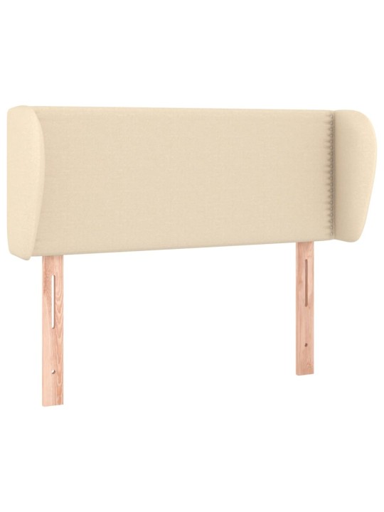 Čelo postele typu ušák krémové 83x23x78/88 cm textil