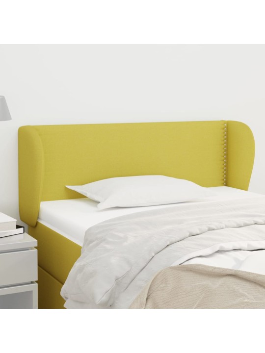 Čelo postele typu ušák zelené 83x23x78/88 cm textil
