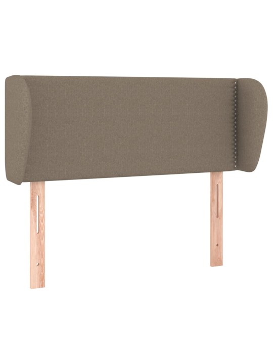 Čelo postele typu ušák taupe 93x23x78/88 cm textil