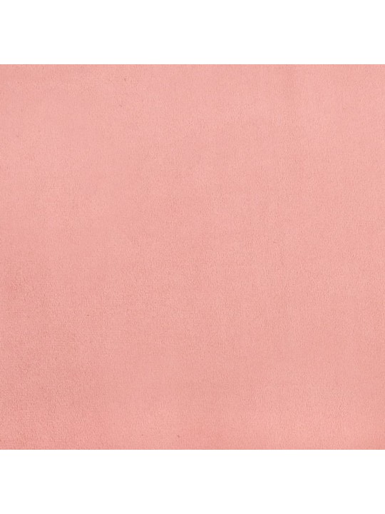 Čelo postele typu ušák růžová 203x23x78/88 cm samet