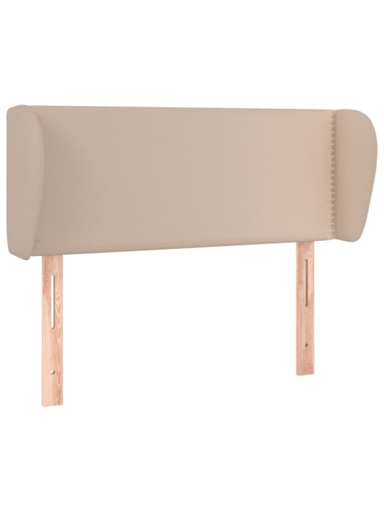 Čelo postele typu ušák cappuccino 83x23x78/88 cm umělá kůže