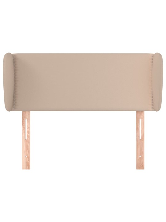 Čelo postele typu ušák cappuccino 93x23x78/88 cm umělá kůže