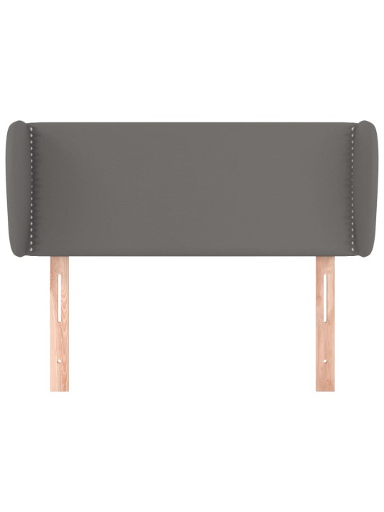 Čelo postele typu ušák šedá 103x23x78/88 cm umělá kůže