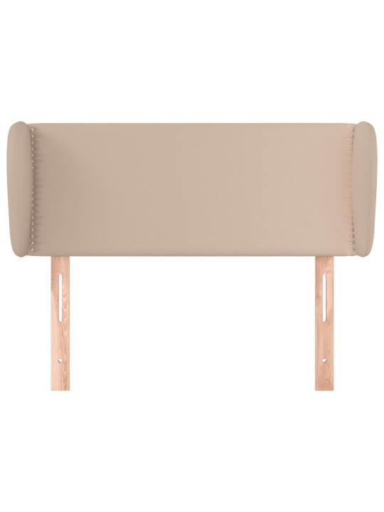 Čelo postele typu ušák cappuccino 103x23x78/88 cm umělá kůže