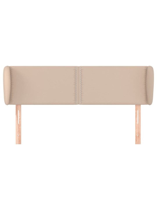 Čelo postele typu ušák cappuccino 147x23x78/88 cm umělá kůže